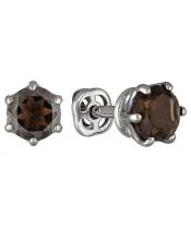 Женские Серьги_Серебро .925_РАУХТОПАЗ__2-Лазурит-Онлайн