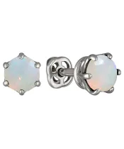 Женские Серьги_Серебро .925_ОПАЛ__2-Лазурит-Онлайн