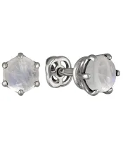 Женские Серьги_Серебро .925_ЛУННЫЙ КАМЕНЬ__2-Лазурит-Онлайн