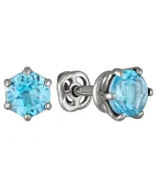 Женские Серьги_Серебро .925_ТОПАЗ__2-Лазурит-Онлайн