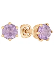 Женские Серьги_Серебро .925_АМЕТИСТ__2-Лазурит-Онлайн