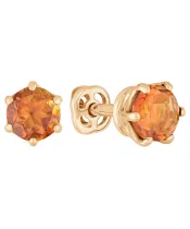 Женские Серьги_Серебро .925_ЦИТРИН__2-Лазурит-Онлайн