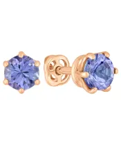 Женские Серьги_Серебро .925_ТАНЗАНИТ__2-Лазурит-Онлайн