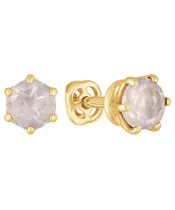 Женские Серьги_Серебро .925_КВАРЦ РОЗОВЫЙ__2-Лазурит-Онлайн