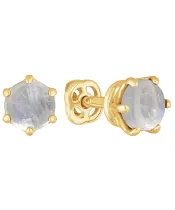 Женские Серьги_Серебро .925_ЛУННЫЙ КАМЕНЬ__2-Лазурит-Онлайн