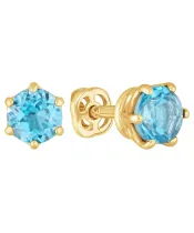 Женские Серьги_Серебро .925_ТОПАЗ__2-Лазурит-Онлайн