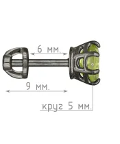 Женские Серьги_Серебро .925_ХРИЗОЛИТ__5-Лазурит-Онлайн