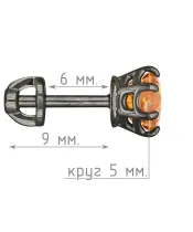 Женские Серьги_Серебро .925_ЦИТРИН__5-Лазурит-Онлайн