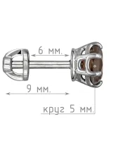 Женские Серьги_Серебро .925_РАУХТОПАЗ__5-Лазурит-Онлайн