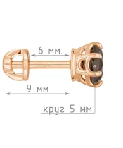 Женские Серьги_Серебро .925_РАУХТОПАЗ__5-Лазурит-Онлайн