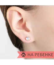 Женские Серьги_Серебро .925_ЛУННЫЙ КАМЕНЬ__7-Лазурит-Онлайн