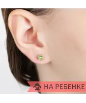 Женские Серьги_Серебро .925_ХРИЗОЛИТ__7-Лазурит-Онлайн