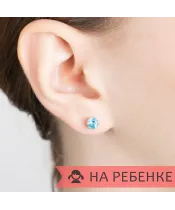 Женские Серьги_Серебро .925_ТОПАЗ__7-Лазурит-Онлайн