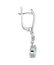 Женские Серьги_Серебро .925_ТОПАЗ_Нанокристалл_3-Лазурит-Онлайн