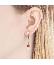 Женские Серьги_Серебро .925_ГРАНАТ_Нанокристалл_5-Лазурит-Онлайн