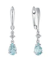 Женские Серьги_Серебро .925_ТОПАЗ_Нанокристалл_2-Лазурит-Онлайн