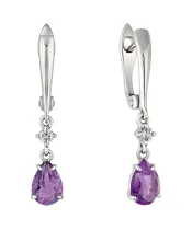 Женские Серьги_Серебро .925_АМЕТИСТ_Нанокристалл_2-Лазурит-Онлайн