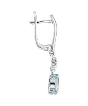 Женские Серьги_Серебро .925_ТОПАЗ_Нанокристалл_3-Лазурит-Онлайн