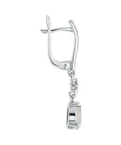 Женские Серьги_Серебро .925_ЛУННЫЙ КАМЕНЬ_Нанокристалл_3-Лазурит-Онлайн