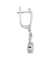 Женские Серьги_Серебро .925_ЛУННЫЙ КАМЕНЬ_Нанокристалл_3-Лазурит-Онлайн