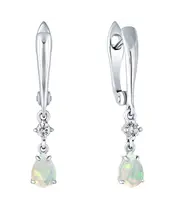 Женские Серьги_Серебро .925_ОПАЛ_Нанокристалл_2-Лазурит-Онлайн