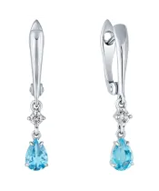 Женские Серьги_Серебро .925_ТОПАЗ_Нанокристалл_2-Лазурит-Онлайн