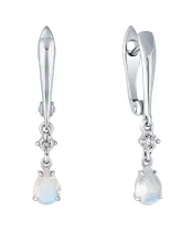 Женские Серьги_Серебро .925_ЛУННЫЙ КАМЕНЬ_Нанокристалл_2-Лазурит-Онлайн