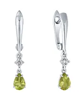 Женские Серьги_Серебро .925_ХРИЗОЛИТ_Нанокристалл_2-Лазурит-Онлайн