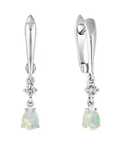 Женские Серьги_Серебро .925_ОПАЛ_Нанокристалл_2-Лазурит-Онлайн