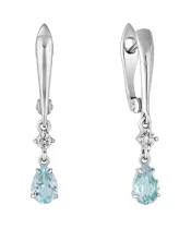 Женские Серьги_Серебро .925_ТОПАЗ_Нанокристалл_2-Лазурит-Онлайн