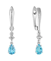 Женские Серьги_Серебро .925_ТОПАЗ_Нанокристалл_2-Лазурит-Онлайн