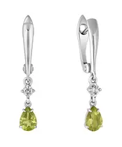 Женские Серьги_Серебро .925_ХРИЗОЛИТ_Нанокристалл_2-Лазурит-Онлайн