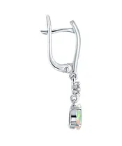 Женские Серьги_Серебро .925_ОПАЛ_Нанокристалл_3-Лазурит-Онлайн