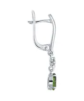 Женские Серьги_Серебро .925_ХРОМДИОПСИД_Нанокристалл_3-Лазурит-Онлайн