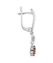 Женские Серьги_Серебро .925_ЦИТРИН_Нанокристалл_3-Лазурит-Онлайн