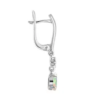 Женские Серьги_Серебро .925_ОПАЛ_Нанокристалл_3-Лазурит-Онлайн