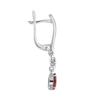 Женские Серьги_Серебро .925_ГРАНАТ_Нанокристалл_3-Лазурит-Онлайн