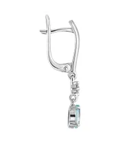 Женские Серьги_Серебро .925_ТОПАЗ_Нанокристалл_3-Лазурит-Онлайн