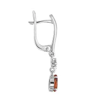 Женские Серьги_Серебро .925_ЦИТРИН_Нанокристалл_3-Лазурит-Онлайн