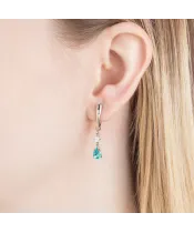 Женские Серьги_Серебро .925_АПАТИТ_Нанокристалл_5-Лазурит-Онлайн