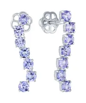 Женские Серьги_Серебро .925_ТАНЗАНИТ__2-Лазурит-Онлайн