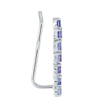 Женские Серьги_Серебро .925_ТАНЗАНИТ__3-Лазурит-Онлайн