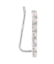 Женские Серьги_Серебро .925_КВАРЦ РОЗОВЫЙ__3-Лазурит-Онлайн