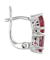 Женские Серьги_Серебро .925_РУБИН__3-Лазурит-Онлайн