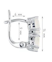 Женские Серьги_Серебро .925_ЛУННЫЙ КАМЕНЬ__4-Лазурит-Онлайн