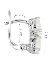 Женские Серьги_Серебро .925_ЛУННЫЙ КАМЕНЬ__4-Лазурит-Онлайн