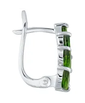 Женские Серьги_Серебро .925_ХРОМДИОПСИД__3-Лазурит-Онлайн