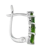 Женские Серьги_Серебро .925_ХРОМДИОПСИД__3-Лазурит-Онлайн