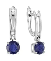 Женские Серьги_Серебро .925_САПФИР__2-Лазурит-Онлайн