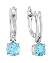 Женские Серьги_Серебро .925_ТОПАЗ__2-Лазурит-Онлайн